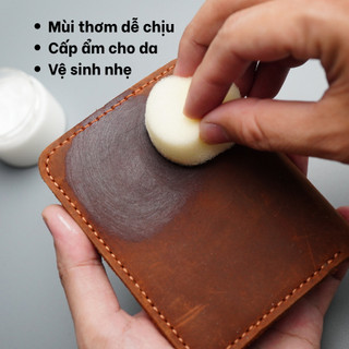Kem vệ sinh, dưỡng ẩm cho da bò sáp, da bò mộc - Ví da SAGO