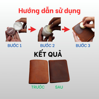 Kem vệ sinh, dưỡng ẩm cho da bò sáp, da bò mộc - Ví da SAGO
