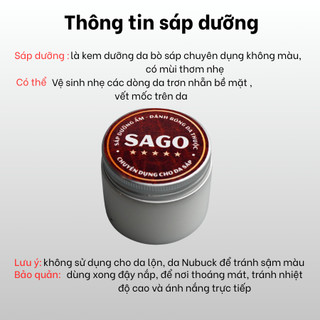 Kem vệ sinh, dưỡng ẩm cho da bò sáp, da bò mộc - Ví da SAGO