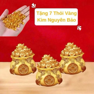 (Hũ tết 2026 nắp mở) hũ đựng muối gạo tài lộc đầu năm mới,Tượng Chiêu Tài Hút Lộc May Mắn, Trang Trí Nhà Ở & Cửa Hàng