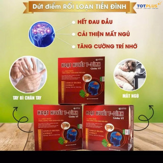 Hoạt huyết T - Đình Ginko VT – Hỗ trợ tăng cường tuần hoàn máu não - Hộp 60 viên
