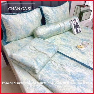 🌇MẪU THIẾT KẾ🌇Bộ Chăn Ga Gối Lụa Lyocell 120s Cao Cấp, Vải Dệt Từ Gỗ Cây Tự Nhiên_Chăn Ga SỈ HCM