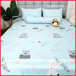 🍄MẪU CHO BÉ🍄Bộ Ga Gối Lyocell Microfiber Nằm Thoáng Mát, Mềm Mại, Thấm Hút Mồ Hôi _Chăn Ga Sỉ HCM