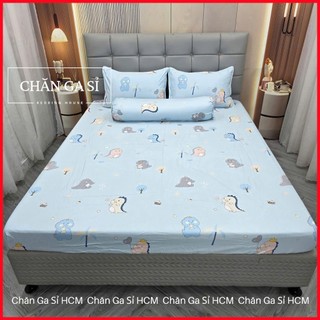 ✅LINK ĐỦ SIZE✅Bộ 4 Món Ga Gối Lyocell Microfiber Thoáng Mát, Vỏ Gối Ôm Khóa Kéo _ Chăn Ga Sỉ HCM