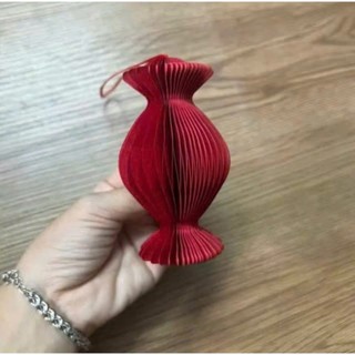 Lồng Đèn Giấy Cứng Loại Đẹp Hot Trend Mini Màu Đỏ Đậm Dùng Trang Trí Lễ Hội Tết Năm 2026