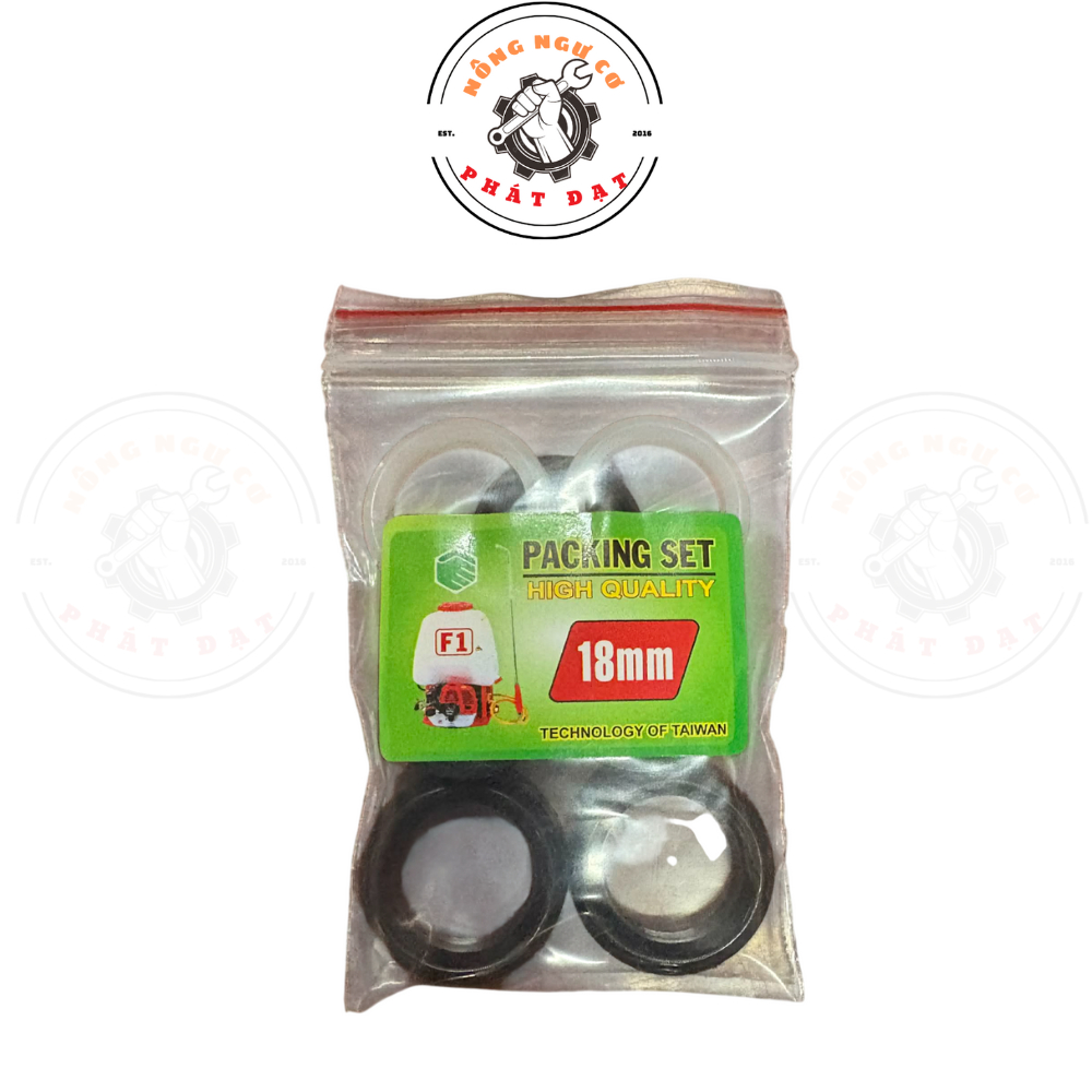 Phốt bình xịt máy ty 18mm (12 miếng) | Phốt cao su chịu áp lực cao – chống xì nước – bền – kín áp