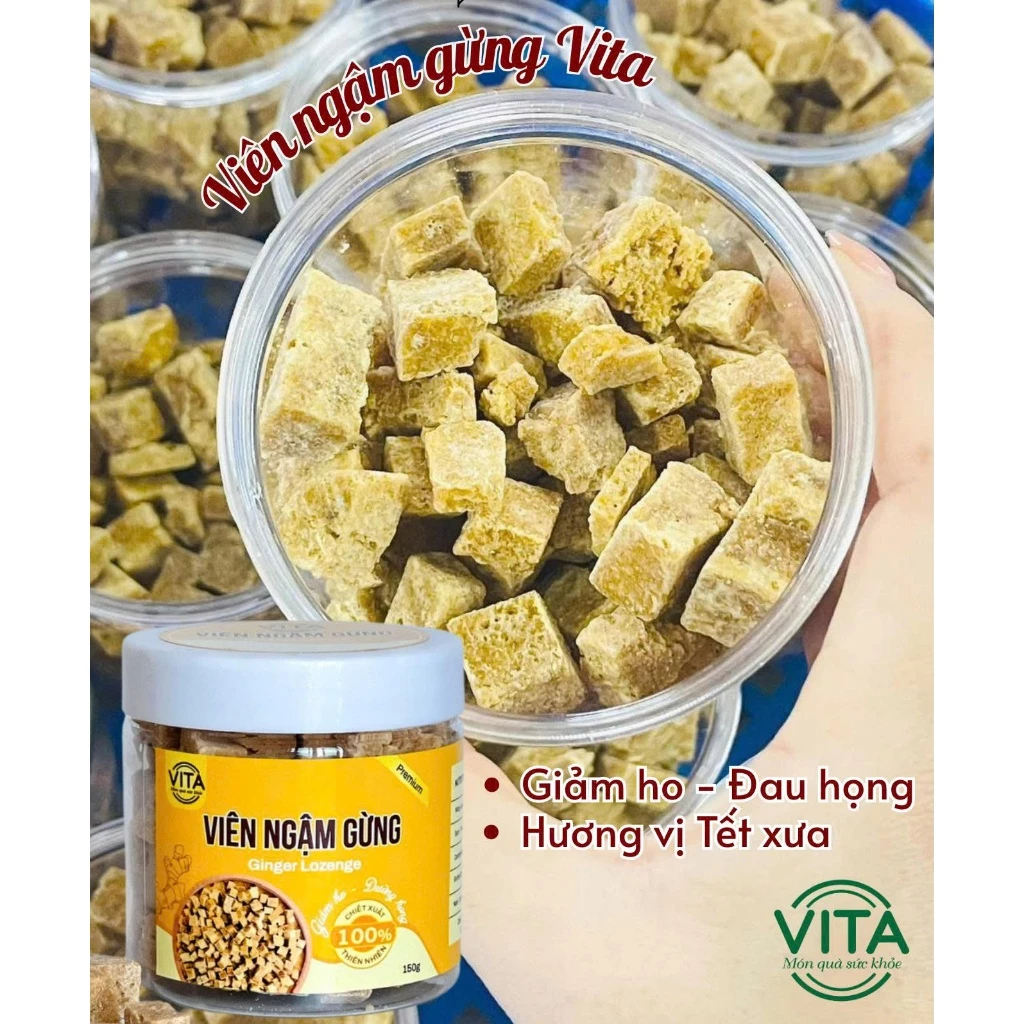 Combo 3 Viên Ngậm Gừng Mix Vị Giảm Ho, Thơm Ngon, Viên Gừng Kỳ Sơn