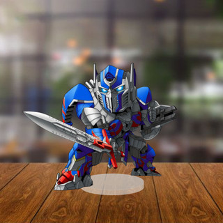 Mô Hình Acrylic Chibi Transformers, Quà Tặng Anime, Trang Trí Bàn
