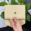 Ví Đựng Giấy Tờ Đăng Kiểm Xe Ô Tô Da Bò EPSOM - Mẫu 02 Màu Beige - VDK-DB02-BG