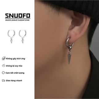 SNUOFO-Khuyên Tai Hình Chóp Đôi Nam Phong Cách Ins Thời Thượng Cá Tính Độc Đáo Nam Tính