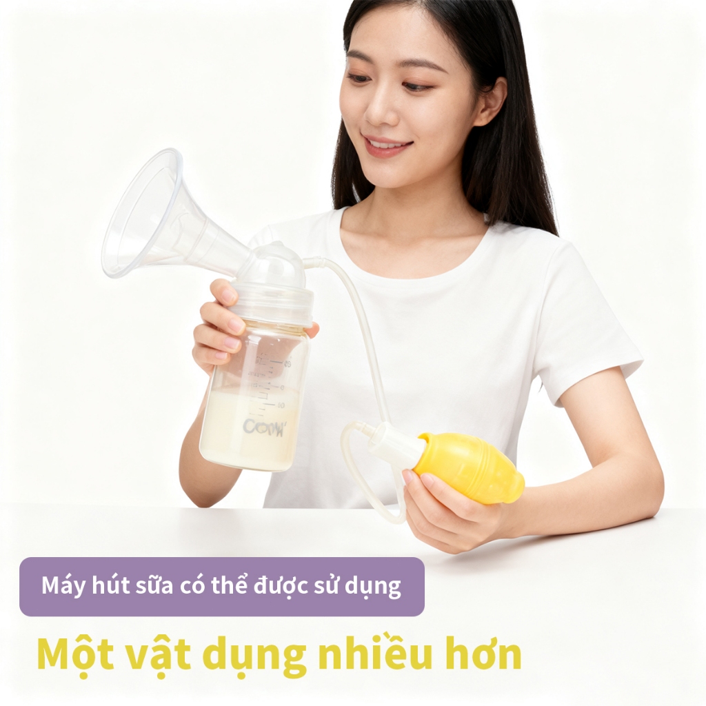 COMI Bình Thủy Tinh Trữ Sữa Cho Bé Dung 180ml Bình bảo quản sữa mẹ chuyên dụng Cổ rộng  Có thể kết nối với máy hút sữa