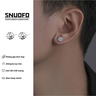 SNUOFO-Khuyên Tai Titan Nam 2025 Mẫu Mới Đôi Thiết Kế Sáng Tạo Phong Cách Bad Boy Thời Thượng Độc Đáo Dành Cho Nam Giới