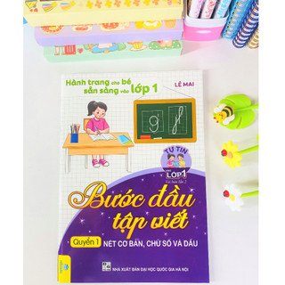 Sách - Bước Đầu Tập Viết Quyển 1 - Nét cơ bản, chữ số và dấu (Hành trang cho bé vào lớp 1) - Ndbooks