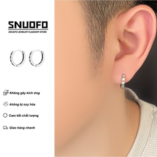 SNUOFO - Hoa tai nam 2025 Hoa tai đinh tán thiết kế độc đáo và hợp thời trang dành cho nam và nữ
