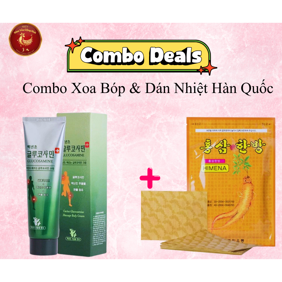 Combo Dầu Nóng và Miếng Dán giảm đau Hàn Quốc