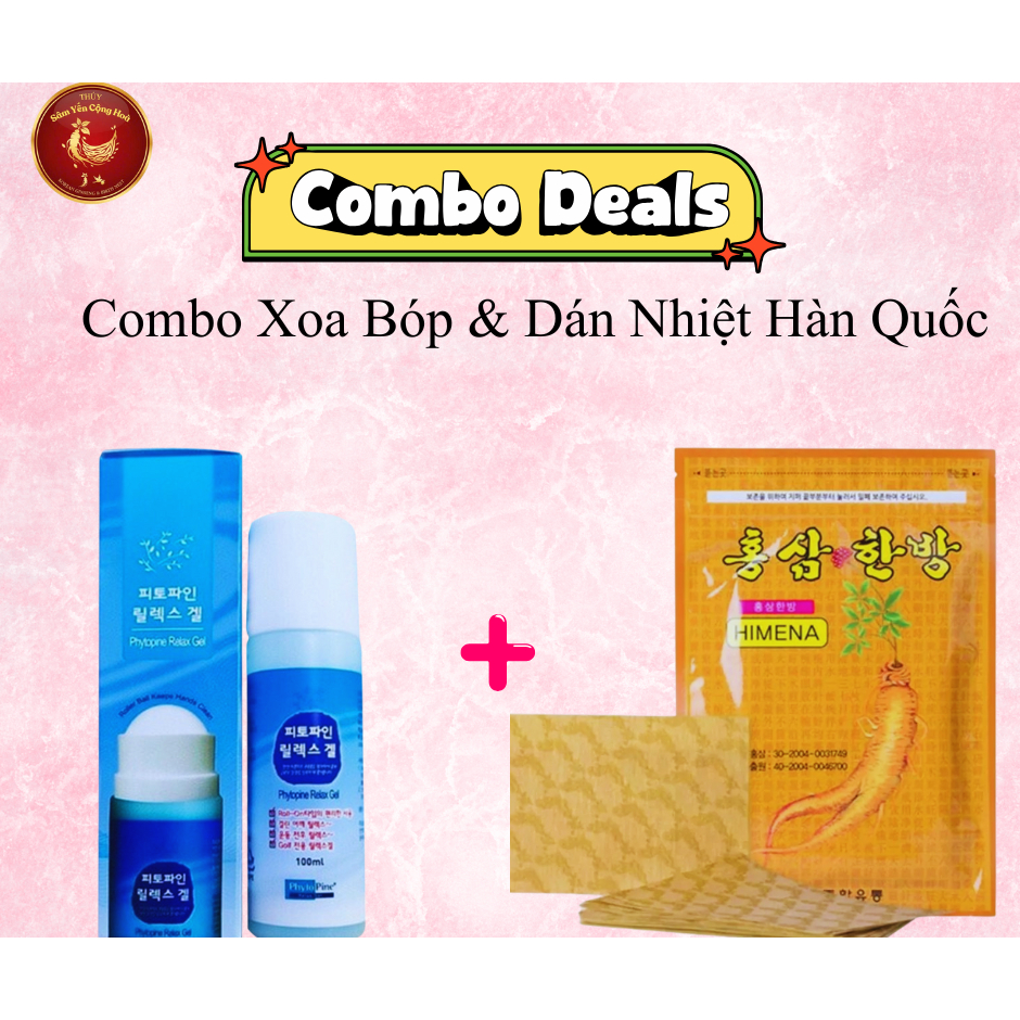 Combo Dầu Nóng và Miếng Dán giảm đau Hàn Quốc