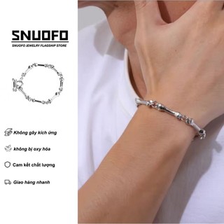 SNUOFO - Vòng tay xương Vòng tay độc đáo và cá nhân hóa dành cho nam và nữ Phụ kiện thời trang cho các cặp đôi