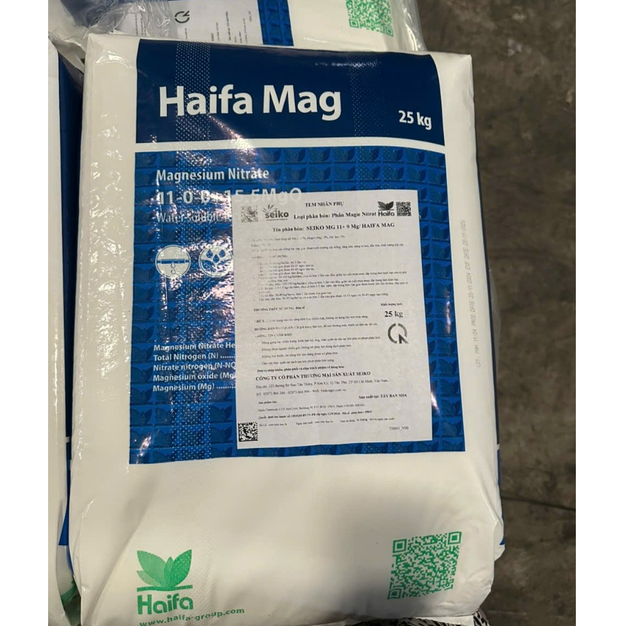 Phân bón Haifa Magie Nitrat (MgNo3) Lá Xanh Tốt, Dày lá, đâm chồi ra rễ cực mạnh, chống hiện tượng xoắn rụng lá