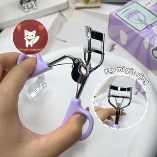 [GUOXIAONIU] Kẹp Mi Sắt Guoxiaoniu Góc Rộng Vỏ Tím Kèm Miếng Silicone Thay Thế