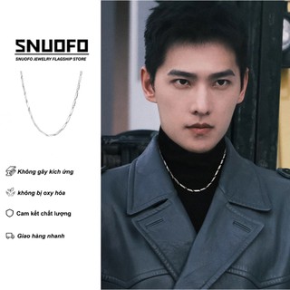 SNUOFO - Dây chuyền nam kiểu dáng thời trang và đa năng phong cách hip hop đơn giản phụ kiện thép titan