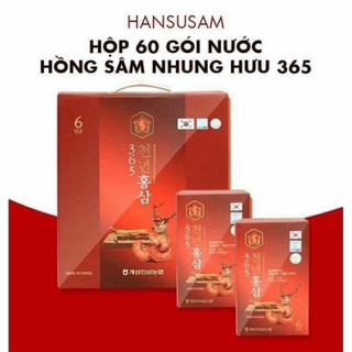 Nước Hồng Sâm Hàn Quốc, Hồng Sâm Nhung Hươu Linh Chi 60 Gói