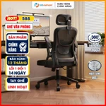 Ghế công thái học HTD-588 | Ghế xoay văn phòng lưới, tay 3D, tựa đầu đa chiều, ngả lưng, nâng hạ chiều cao, bền đẹp — ảnh 1