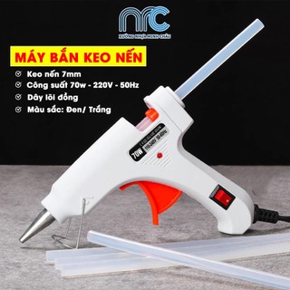 Súng bắn keo nến 70w, súng bắn keo nến silicon 7mm - Nhỏ gọn an toàn - Lỗi 1 đổi 1