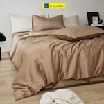 Bộ Ga Giường 5 Món HỆ THỐNG NỆM Set Vỏ Chăn Drap Gối Đệm 5 Món Lụa Tencel 40s Pha Cotton Trải Giường Mùa Thu Cao Cấp — ảnh 8