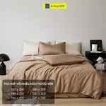 Bộ Ga Giường 5 Món HỆ THỐNG NỆM Set Vỏ Chăn Drap Gối Đệm 5 Món Lụa Tencel 40s Pha Cotton Trải Giường Mùa Thu Cao Cấp — ảnh 3
