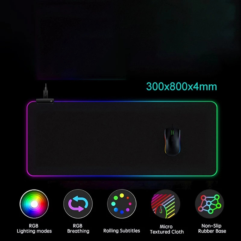 Miếng Lót Bàn Phím Đèn LED RGB Đa Màu Sắc Động | BigBuy360 - bigbuy360.vn