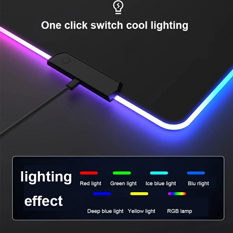 Miếng Lót Bàn Phím Đèn LED RGB Đa Màu Sắc Động | BigBuy360 - bigbuy360.vn