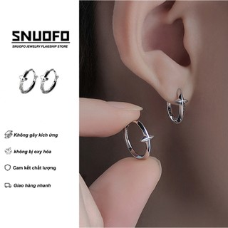 SNUOFO - Khuyên tai thời trang nam phong cách cao cấp độc đáo thiết kế cá tính và sành điệu dành cho phái mạnh