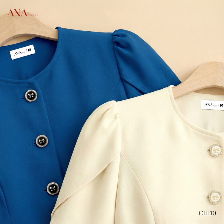 Áo Kiểu Công Sở Trung Niên ANA Mode Chất Liệu Cotton Lạnh Sang Trọng Đi Tiệc Quà Tặng Mẹ AK25CHI10
