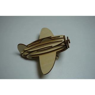 HDLaser Mô Hình Máy Bay Gỗ DIY Lắp Ghép 3D – Puzzle Gỗ Trang Trí Bàn Làm Việc HDF001(12x7x11cm)