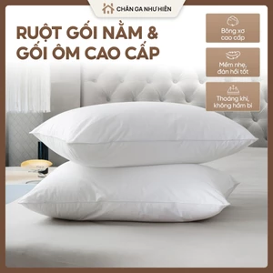 Ruột Gối Cao Cấp (Gối Nằm & Gối Ôm) – Bông Xơ Mềm Mịn, Êm Ái, Đàn Hồi Tốt, Không Xẹp