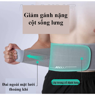 Đai Lưng nam nữ, Đai cột sống Li-ning chính hãng, hỗ trợ tập thể thao