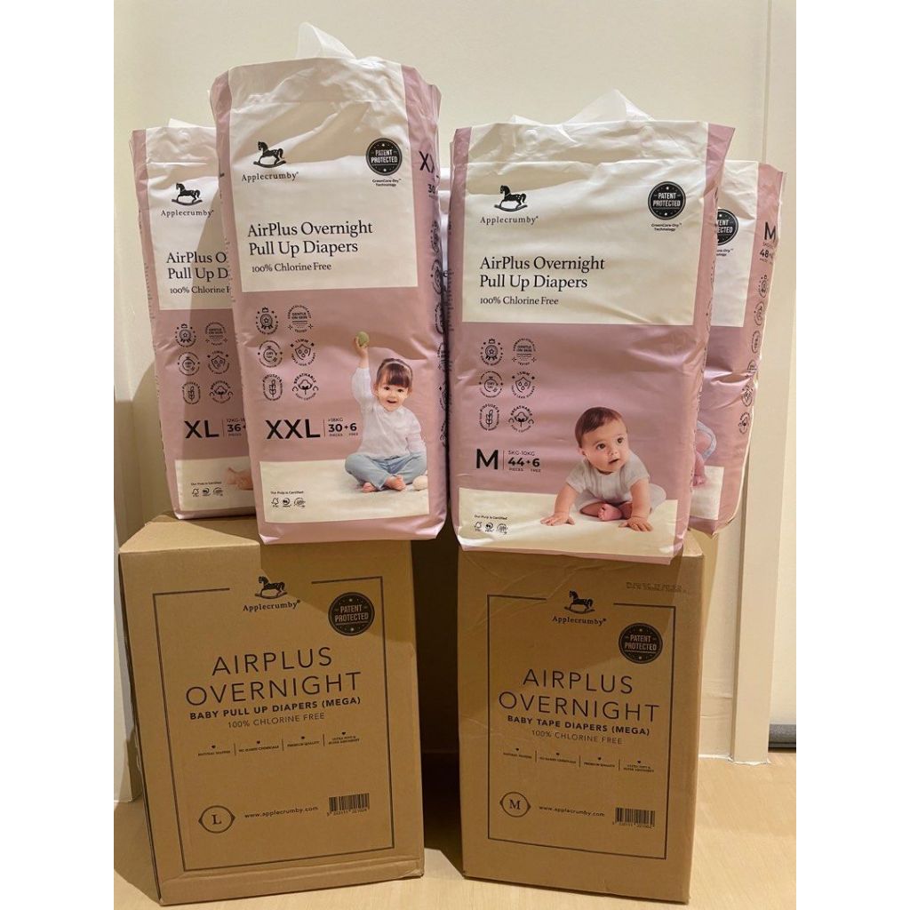 [MEGA] Bỉm dán/quần 𝐀𝐏𝐏𝐋𝐄𝐂𝐑𝐔𝐌𝐁𝐘 Overnight + SLIM cao cấp Malaysia mẫu mới cho bé......................