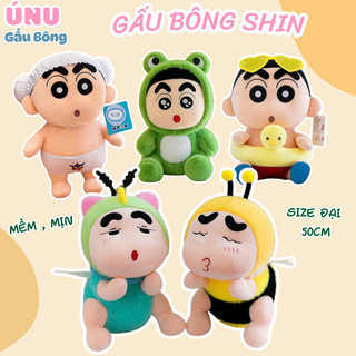 (Rẻ Vô Địch) Gấu Bông Shin Chan, Cậu Bé Bút Chỉ Cosplay Nhiều Hình Ngộ Nghĩnh Size 25/35/50cm, Hàng Nhập Khẩu Cao Cấp