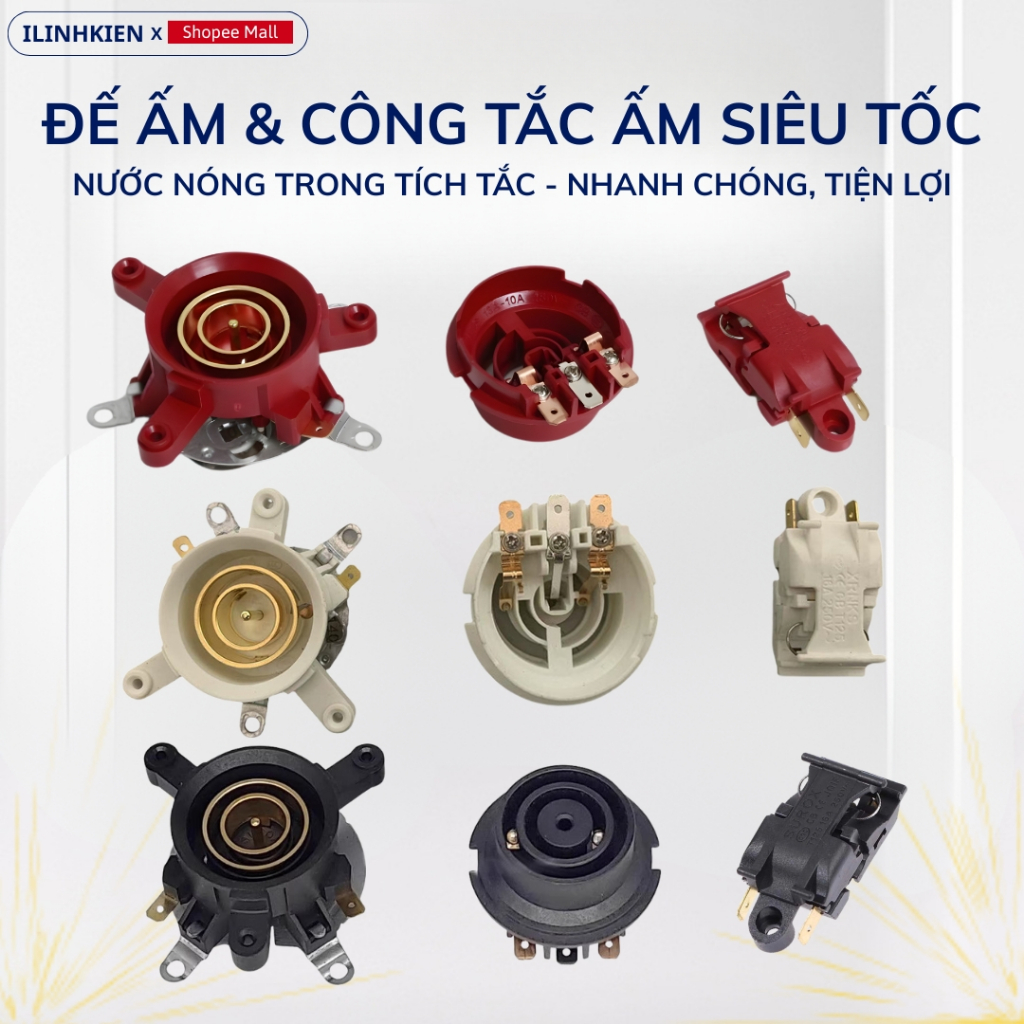 Đế ấm siêu tốc kiểu 1 thông dụng đảm bảo chất lượng ilinhkien.