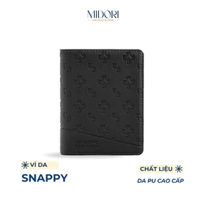 Ví Nam Da PU Cao Cấp SNAPPY Monogram Dập Chìm Bóp Đựng Tiền Đựng Thẻ | MIDORI BAG COLLECTION