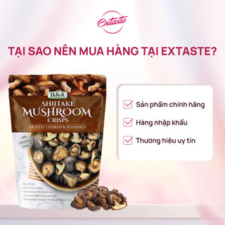 Nấm hương sấy giòn DJ&A Shiitake Mushroom Crips thơm ngon, bổ dưỡng và giàu chất xơ