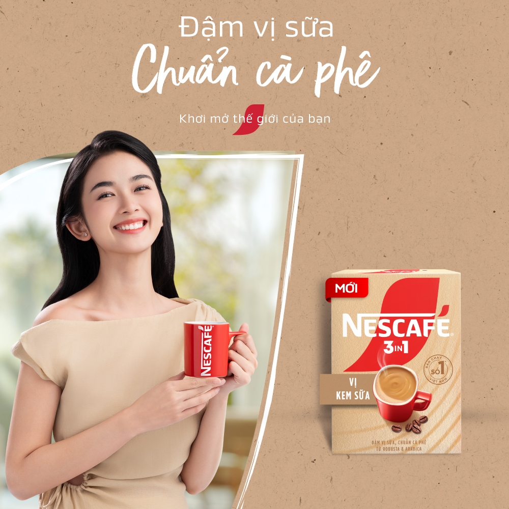 Combo 4 Hộp Cà phê hòa tan NESCAFÉ 3IN1 VỊ KEM SỮA 20 gói ĐẬM VỊ SỮA, CHUẨN CÀ PHÊ
