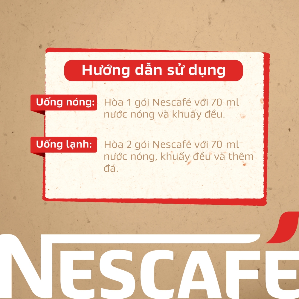Combo 4 Hộp Cà phê hòa tan NESCAFÉ 3IN1 VỊ KEM SỮA 20 gói ĐẬM VỊ SỮA, CHUẨN CÀ PHÊ