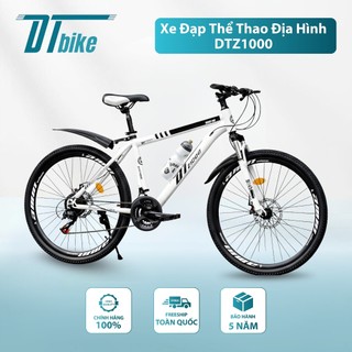 Xe Đạp Thể Thao Địa Hình DTZ1000 24inch - Khung Hợp Kim Thép Carbon, 21 Tốc Độ Phanh Đĩa Tải Trọng 170kg