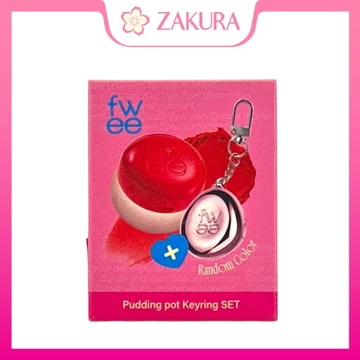 fwee Lip & Cheek Blurry Pudding Pot + Keyring Set | Son & Má Hồng Đa Năng Hàn Quốc | Make Up Tươi Tự Nhiên