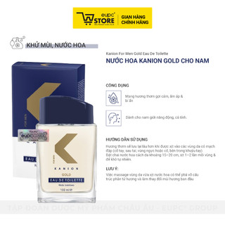 Kanion For Men Gold Eau De Toilette 100ml - Nước hoa Kanion Gold cho nam