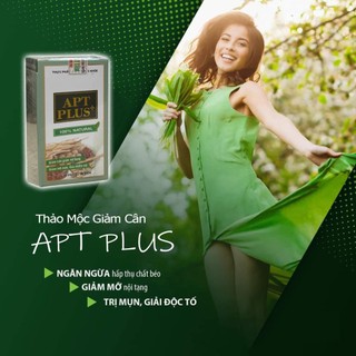 Viên Uống Thảo Mộc Giảm cân Apt Plus chính hãng trà giảm cân cấp tốc hộp 30 Viên