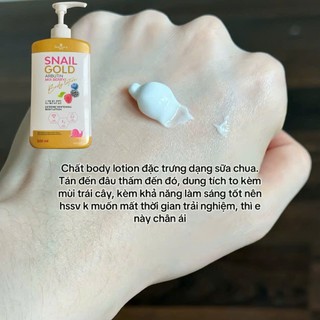 Sữa dưỡng thể Snail Gold Arbutin Mix Berry Body Lotion Precious Skin 500ML - CÓ TEM PHỤ