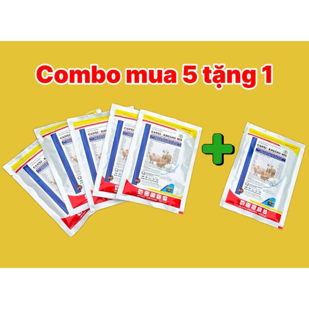 (Mua 5 Tăng 1 Mua 10 Tặng 2)  CANXI KHOÁNG MIX 100 Gram Giải pháp bổ sung khoáng – vitamin toàn diện cho gia súc, gia cầ