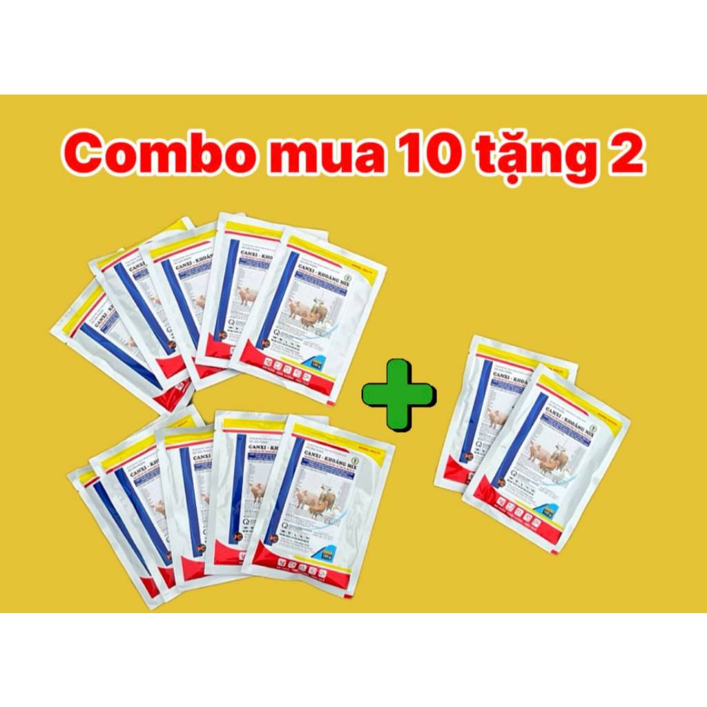 (Mua 5 Tăng 1 Mua 10 Tặng 2)  CANXI KHOÁNG MIX 100 Gram Giải pháp bổ sung khoáng – vitamin toàn diện cho gia súc, gia cầ